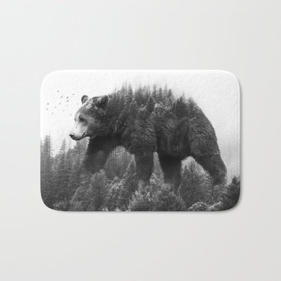 Walking trough the forest Bath Mat