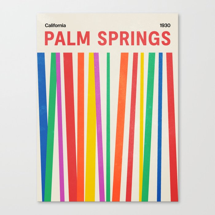 Palm Springs 1930: Retro Mid-Century Edition  Canvas Print