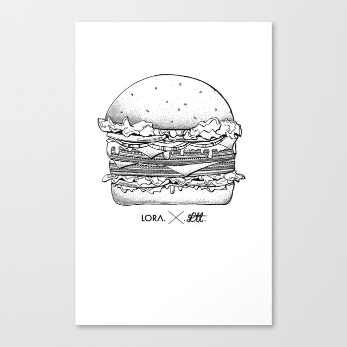 Burger Canvas Print