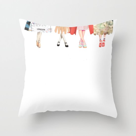 Legs and heeels Throw Pillow