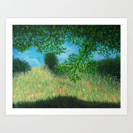Summer Meadow Shade Art Print