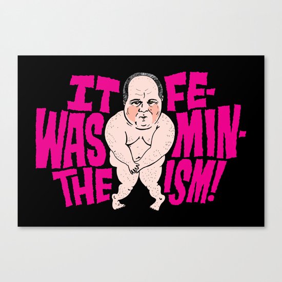 Rush VS. Feminism Canvas Print