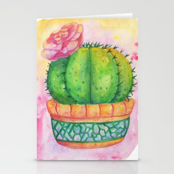 Cute Cactus Stationery Cards
