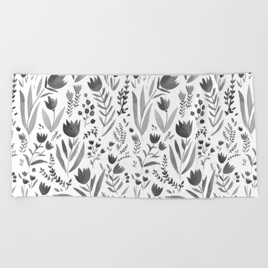FLOWER GARDEN Beach Towel