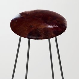 Hygge Brown Cowhide (digitally created) Counter Stool