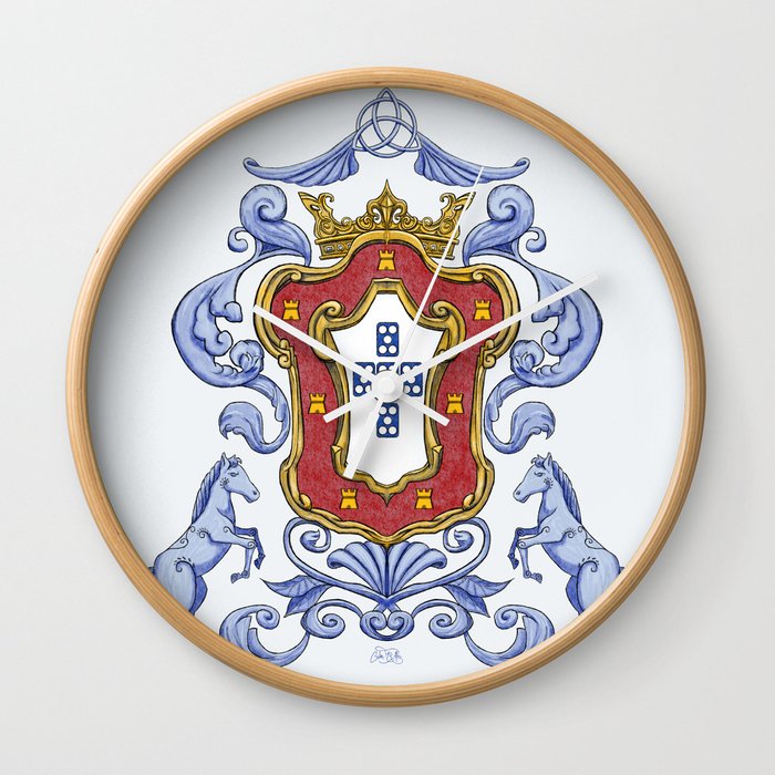 Portuguese Crest Wall Clock