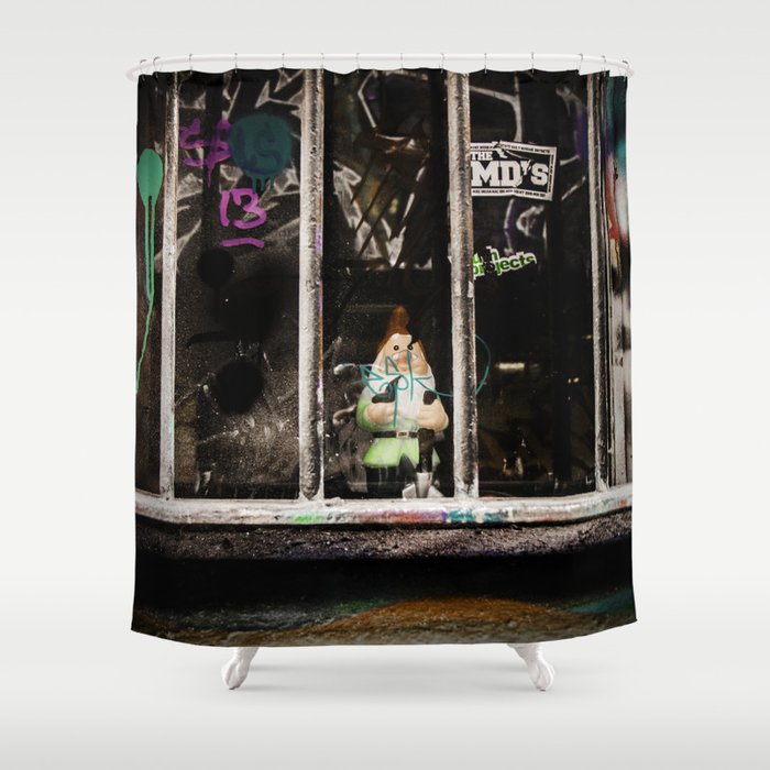 Gnomes in the Hood Shower Curtain