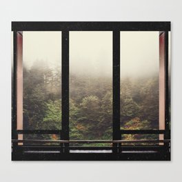 Window to the Forest and Fog-PNW Canvas Print