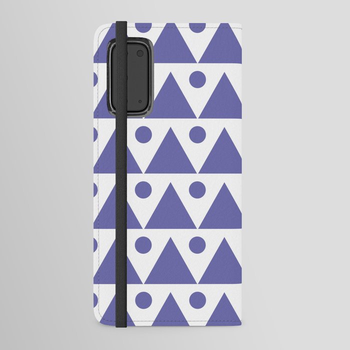 Dots & Triangles #2 Very Peri Modern Abstract Android Wallet Case