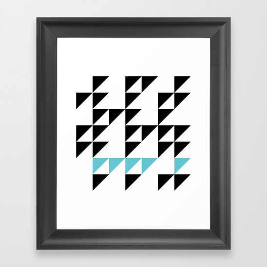 Tri Pixel Framed Art Print