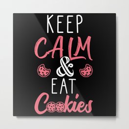 Cookie Baking Cookies I Love Cookies Metal Print | Funnysayings, Graphicdesign, Eatcookies, Biscuitfunny, Cookies, Bake, Bakinglove, Ilovecookies, Cookiehumor, Cookie 
