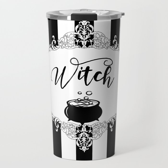 Witch and cauldron Travel Mug