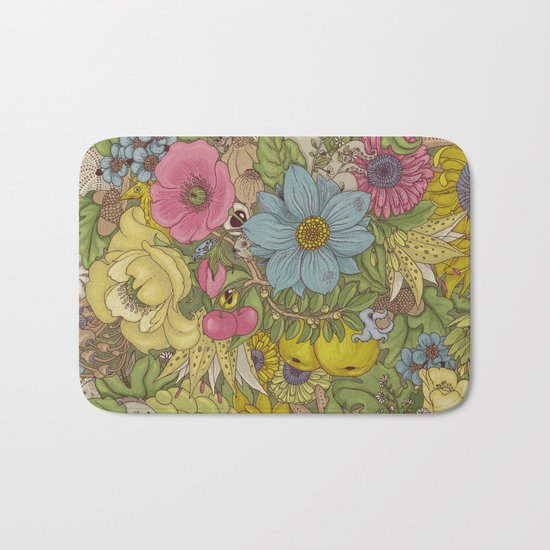 the wild side - spring tones Bath Mat