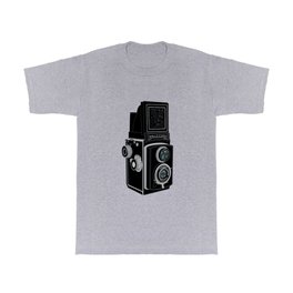 Vintage Rolleicord Film Camera Retro Illustration T Shirt