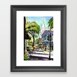 Duval Street, Key West Framed Art Print