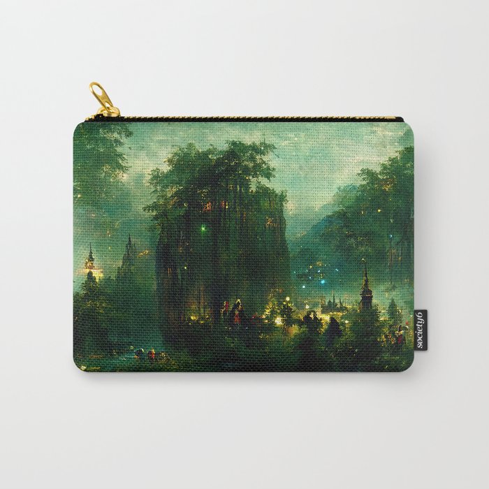 Walking into the forest of Elves Carry-All Pouch
