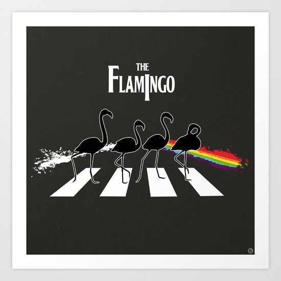 The Flamingo Art Print