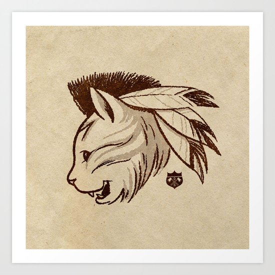 last of the meowhicans Art Print