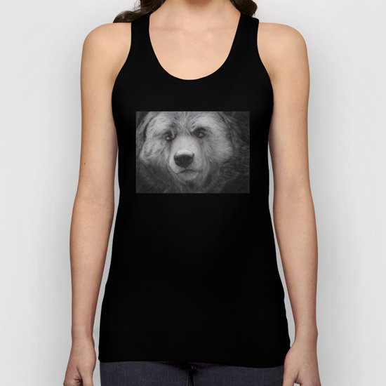 Bear Charcoal Unisex Tank Top