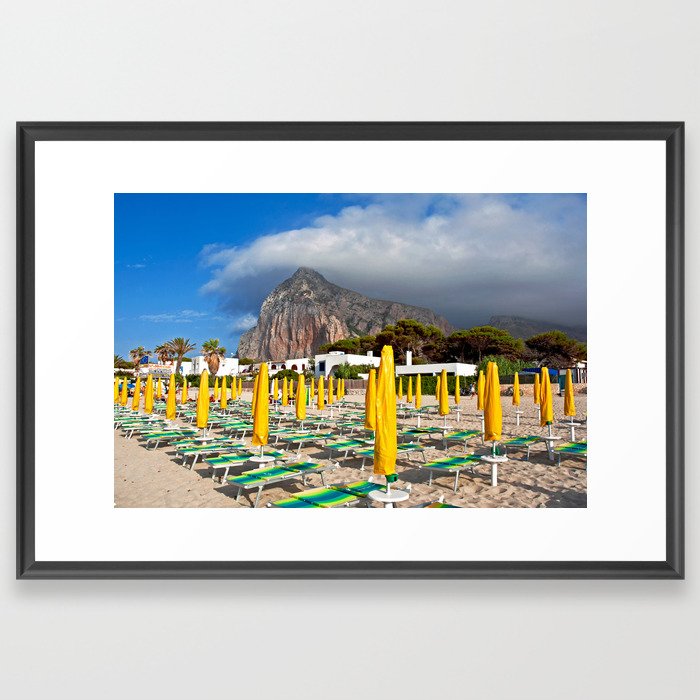 Beach Paradise Sound  Framed Art Print