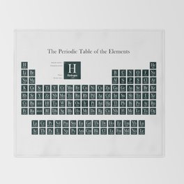 Periodic Table Throw Blankets Society6