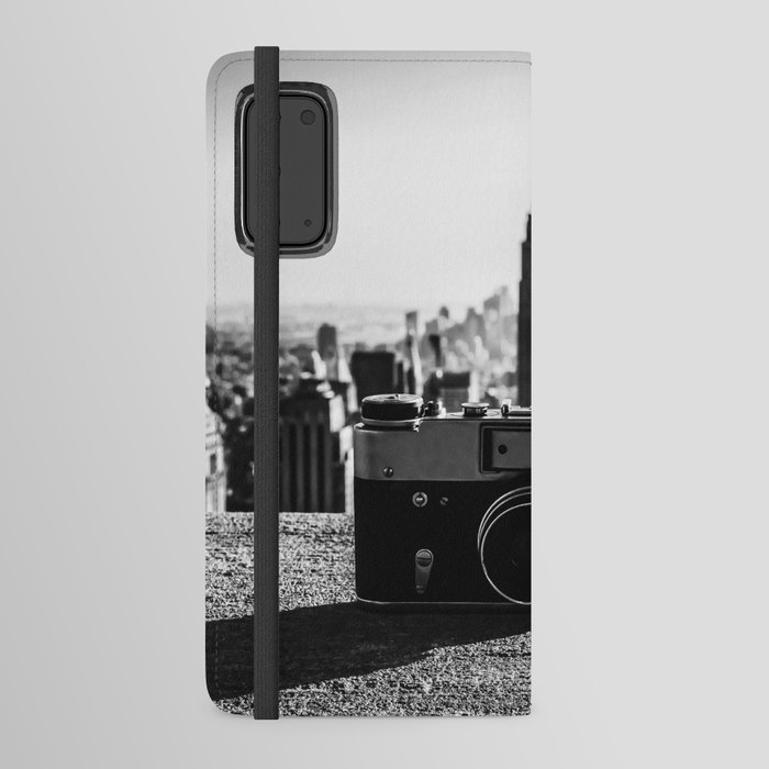 Vintage film camera and New York City Android Wallet Case