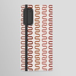 Abstract Shapes 228 in Desert Earth Brown Shades (Snake Pattern Abstraction) Android Wallet Case
