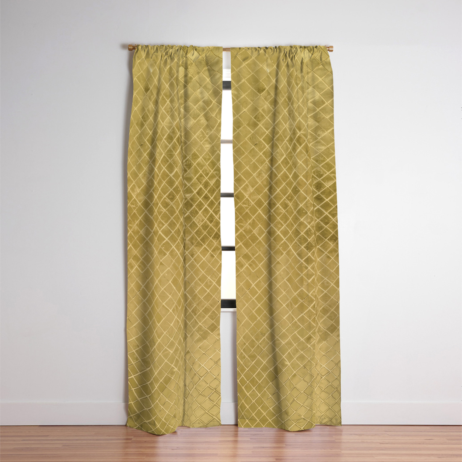 Modern Geometric Elegant Stylish Luxury Gold Blackout Curtain By