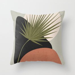 Tropical Leaf- Abstract Art 5 Throw Pillow