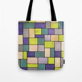 Rectangles And Squares Contemporary Black Outline Art 2 Tote Bag