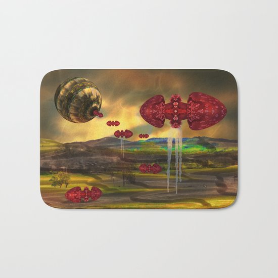 Transform those nightmares into beautiful imagery, and sleep well Bath Mat