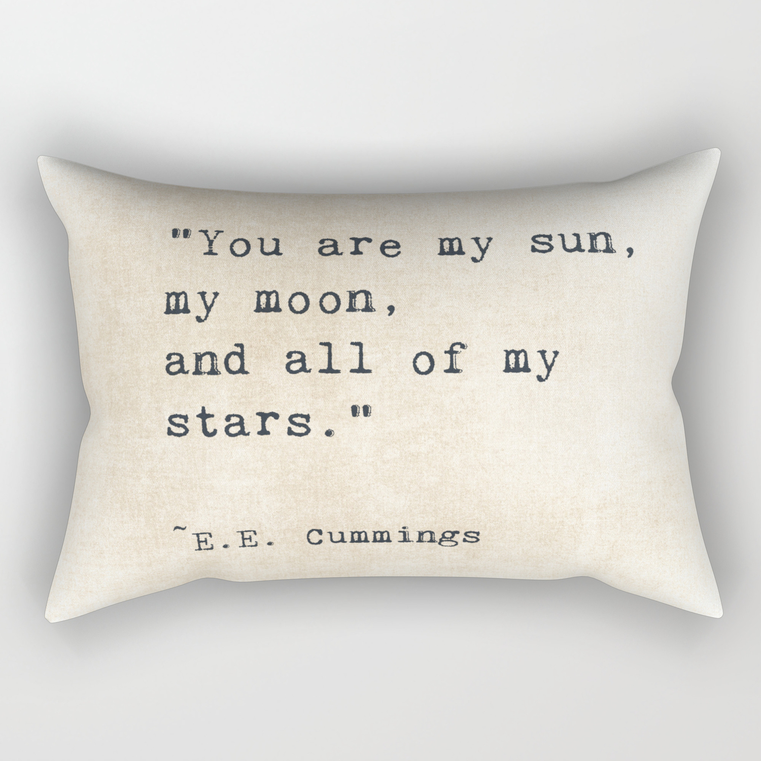 Ee Cummings Sun Moon Stars Quote Love Rectangular Pillow By Shadetreephotography Society6