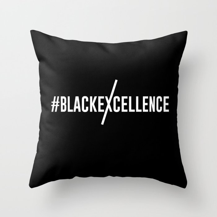 Black Excellence Throw Pillow