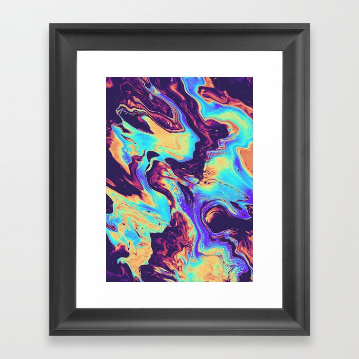 stuck on the puzzle framed art print by malachita society6