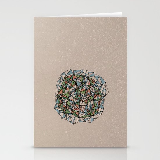 - blue orange green - Stationery Cards