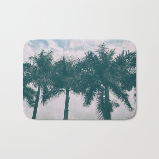 Palm Trees in tropical climate Bath Mat