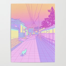 Kyoto Cats Poster