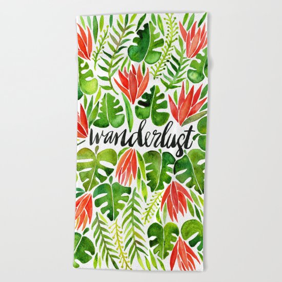 Tropical Wanderlust – Watermelon Palette Beach Towel