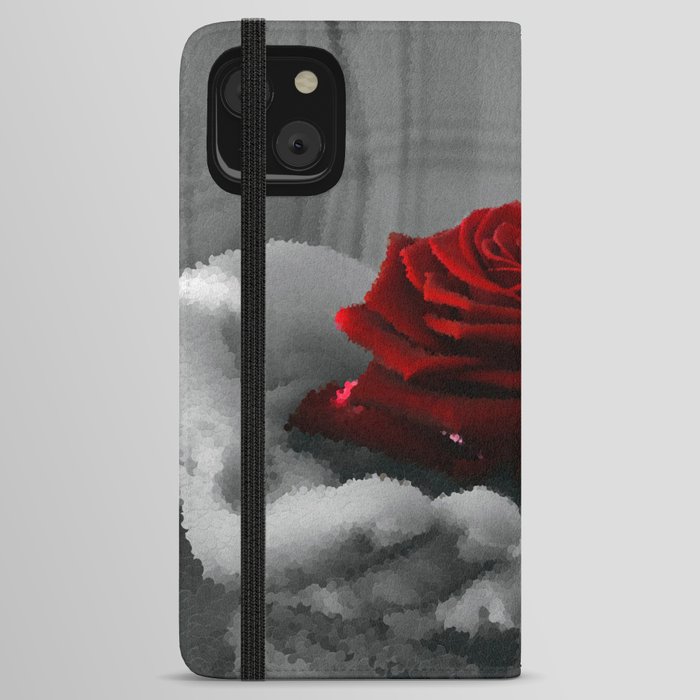 Full Rose in Hands iPhone Wallet Case