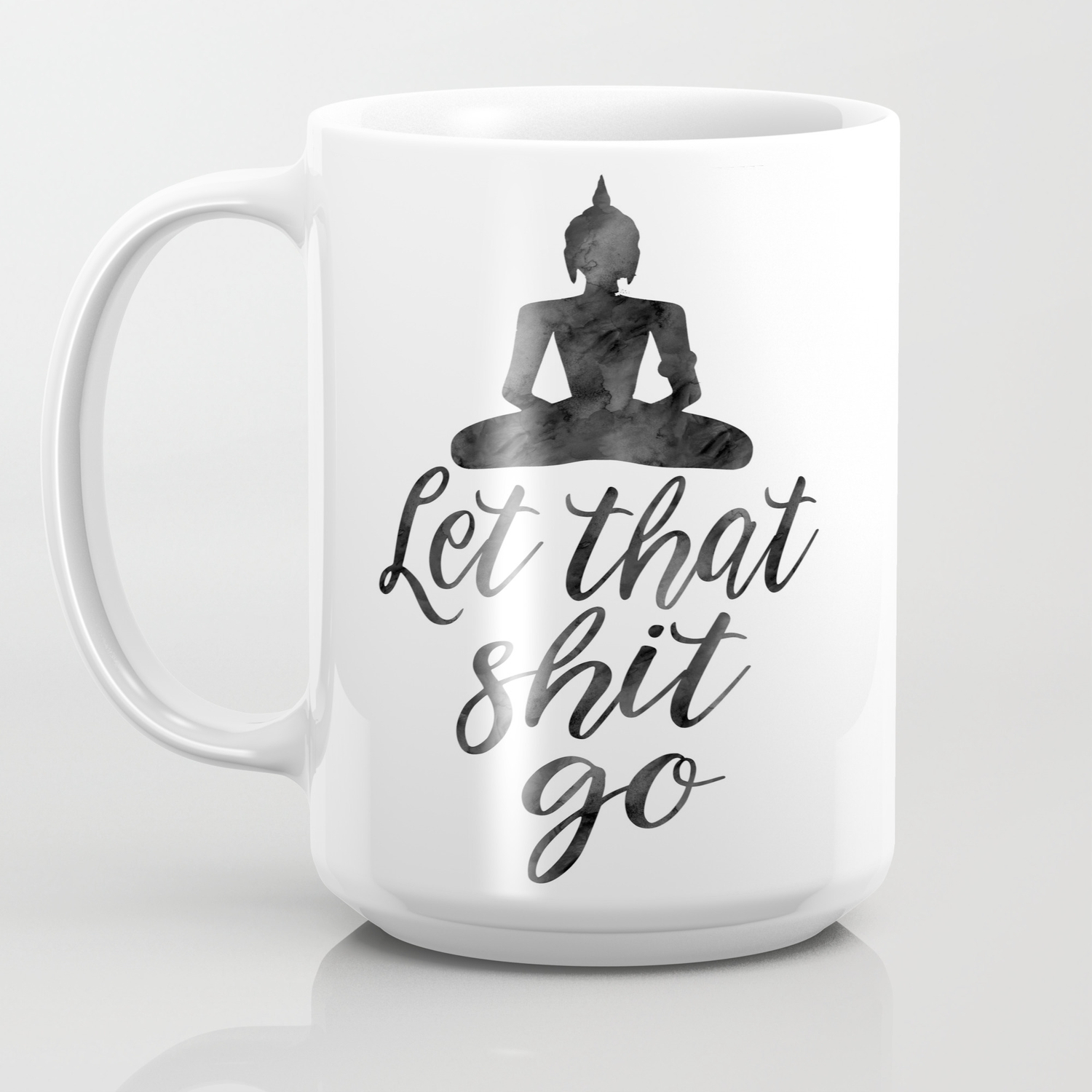 Buddha Wall Decor Buddha Art Let That Shit Go Motivational