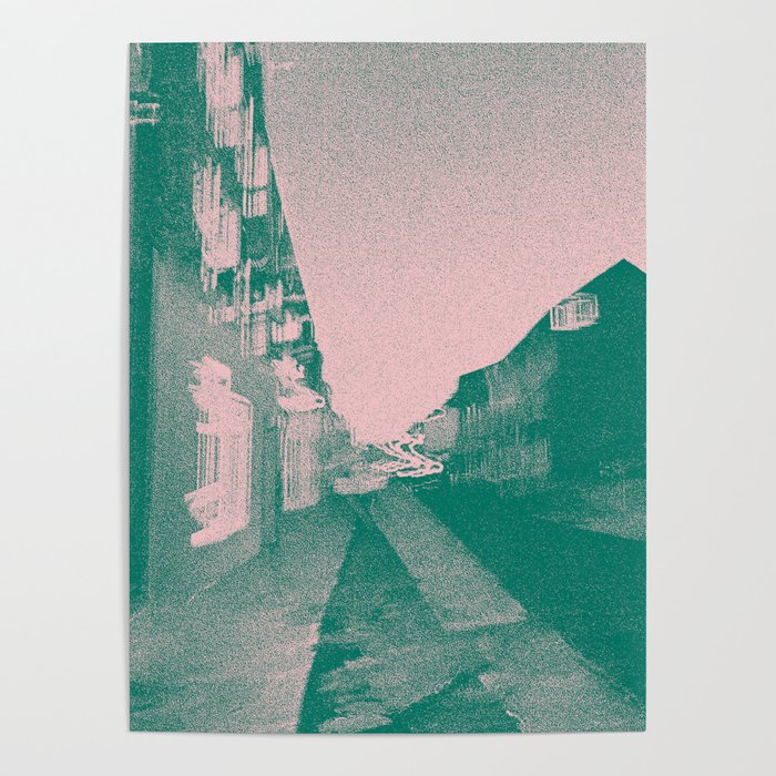 Ireland - Original Duotone Abstract Street Photo Design Poster