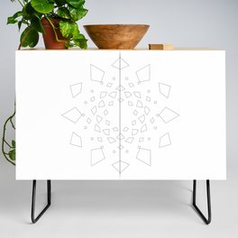 Geometric Line Mandala Credenza