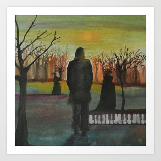 Track 2: The path of the righteous man. Art Print