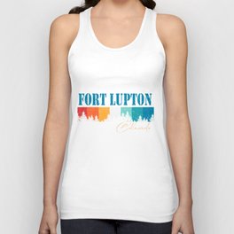 Vintage Retro 80s 90s fort lupton City Limited Edition Unisex Tank Top