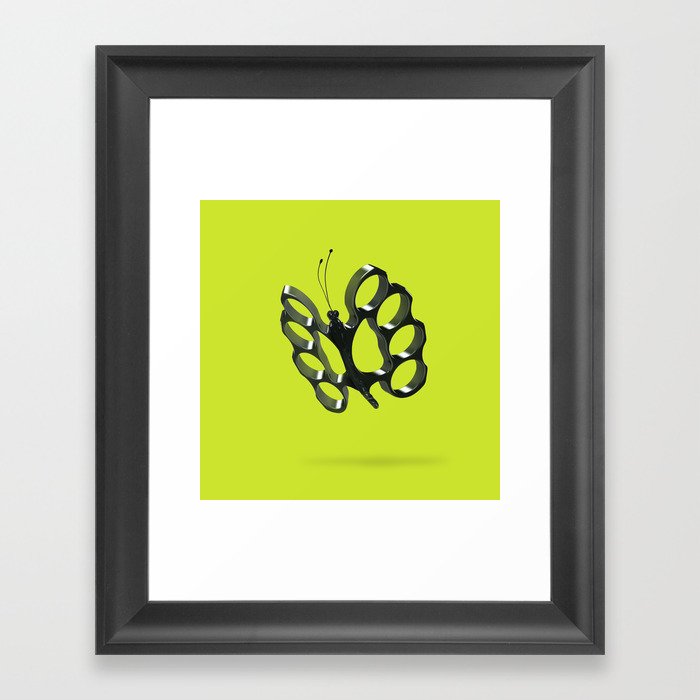 Fly like a butterfly, sting like a bee Framed Art Print