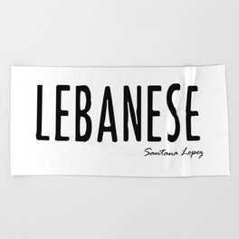 LEBANESE - Santana Lopez Beach Towel