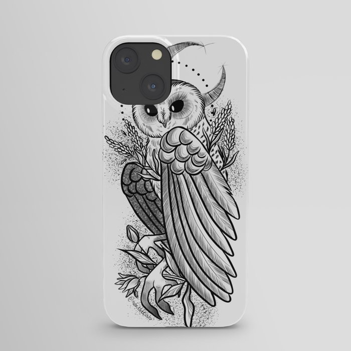 Moon owl iPhone Case