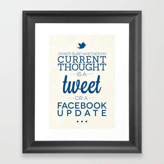 Social Media Framed Art Print