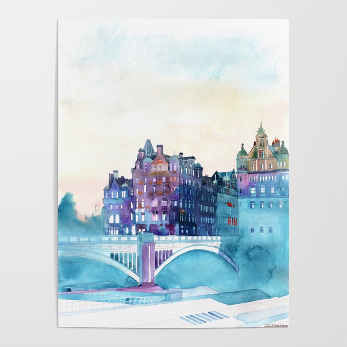 Winter in Edinburgh Poster