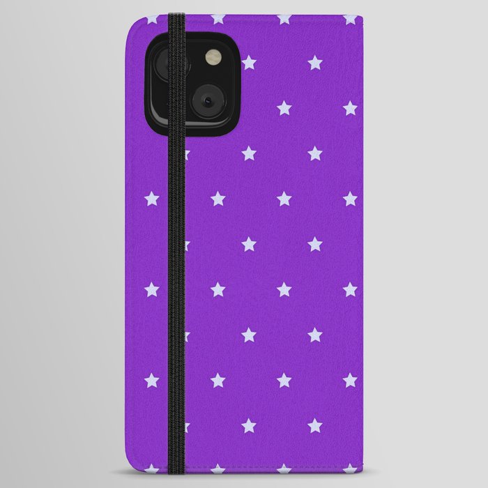 Purple Magic Stars Collection iPhone Wallet Case